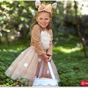 Kids Woodland Deer Tutu Halloween Costume